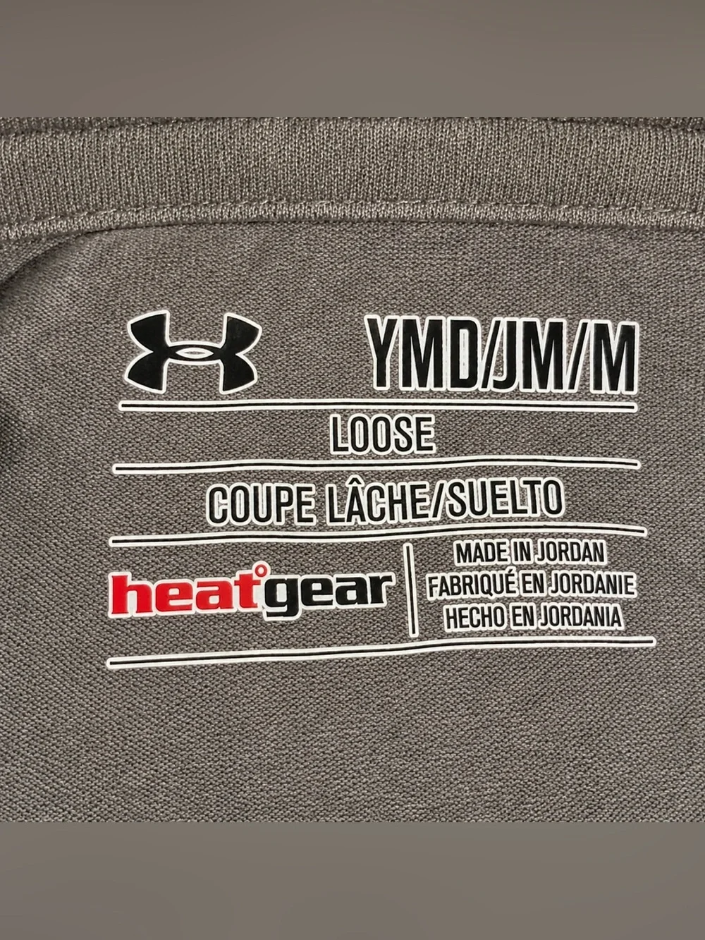 Under Armour Youth Medium HeatGear Hoodie Gray Long Sleeve Performance Loose Fit